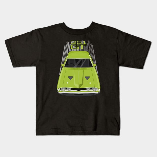 Ford Falcon XA GT 351 - Lime Green Kids T-Shirt by V8social